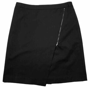 Rafaella Black Wrap Mini Skirt